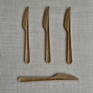 Cuchillo de fibra vegetal biodegradable compostable - Empaque Verde Ecuador