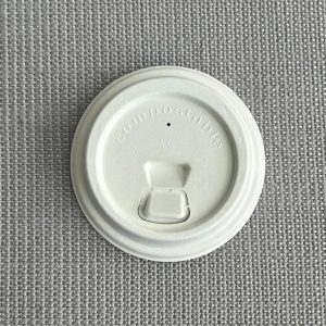 Tapa de bagazo de caña 8oz biodegradable para vaso - Empaque Verde Ecuador