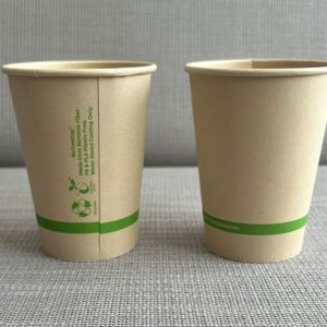 Vaso de bambú 12oz biodegradable para café compostable - Empaque Verde Ecuador